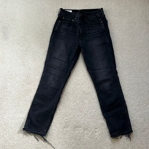 GAP Cigarette High Rise Jeans, Size 6, Black